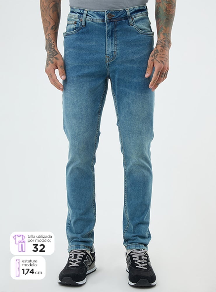 JEANS SKINNY HOMBRE BARBADOS - 1