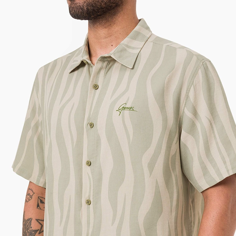CAMISA MANGA CORTA ALGODÓN HOMBRE GZUCK WALKOR REGULAR FIT - 4