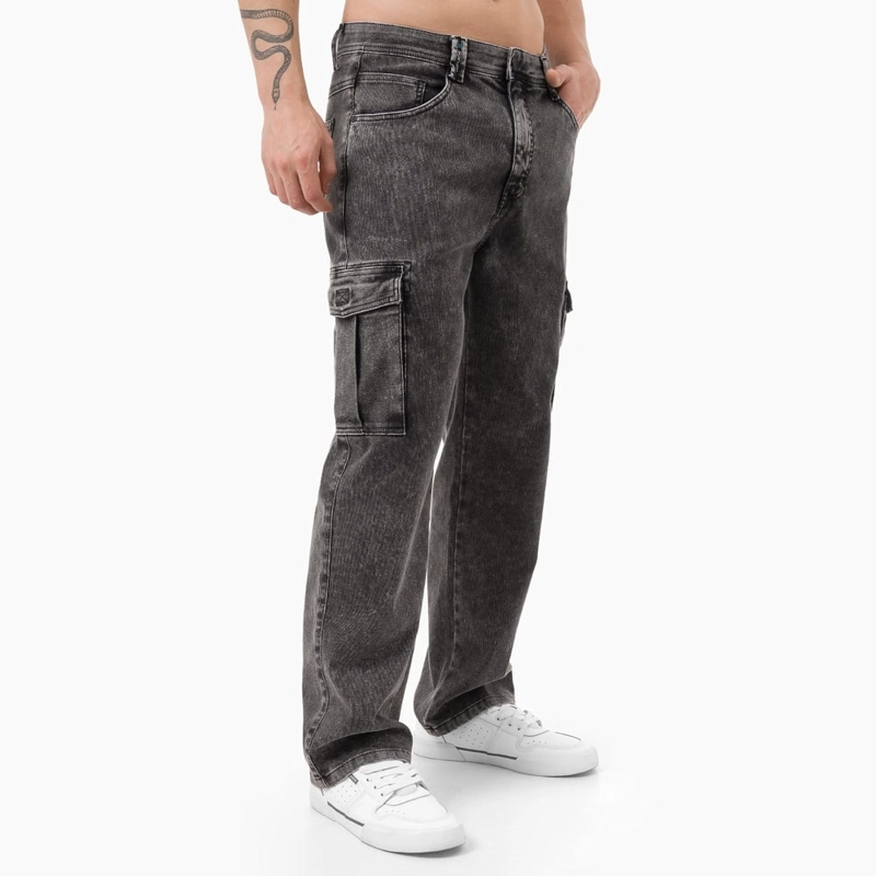 JEAN ALGODÓN SUELTO HOMBRE GZUCK GRIS OSCURO BAGLOR - 2