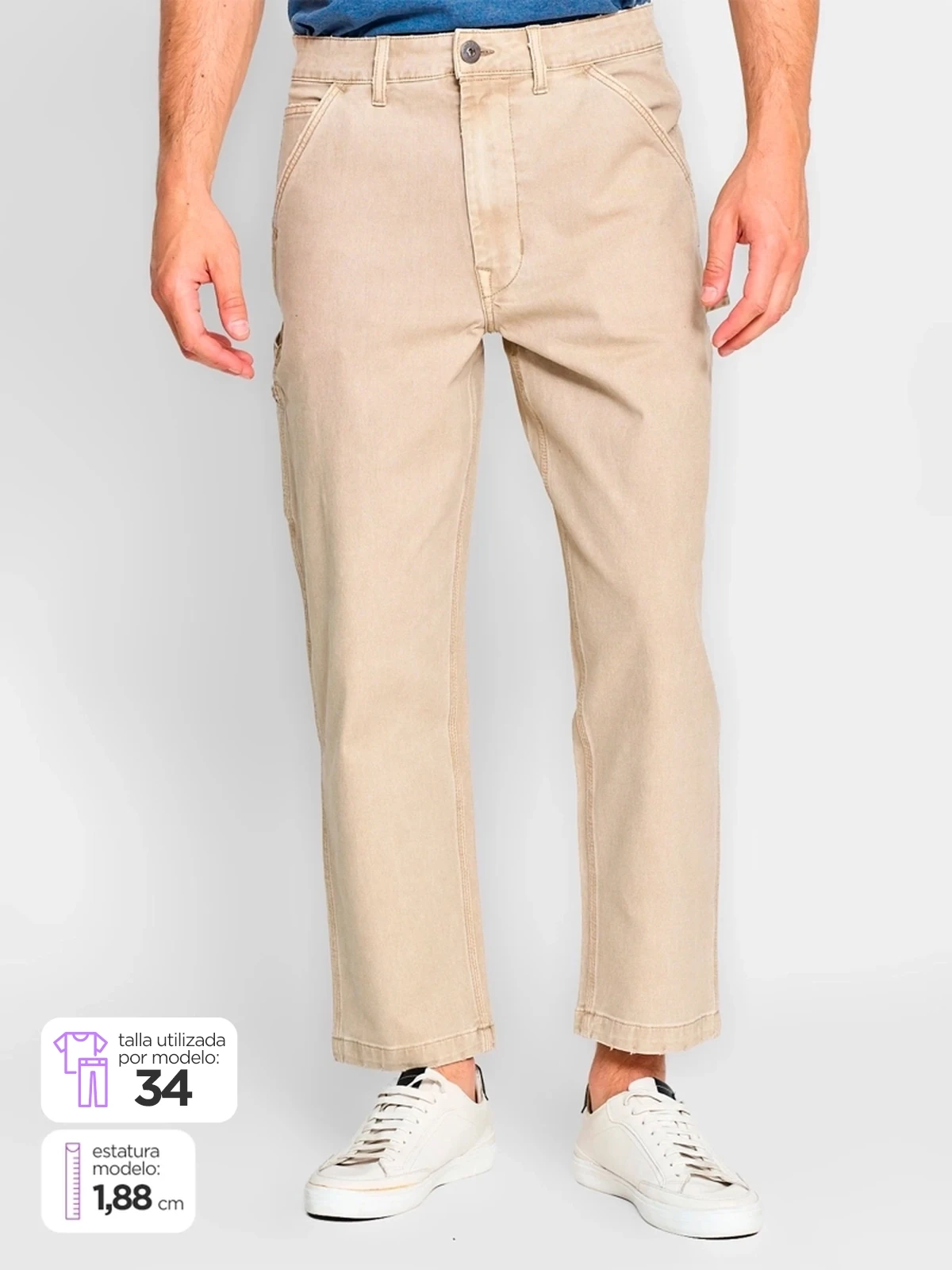 PANTALÓN ALGODÓN CARPENTER HOMBRE BARBADOS - 1