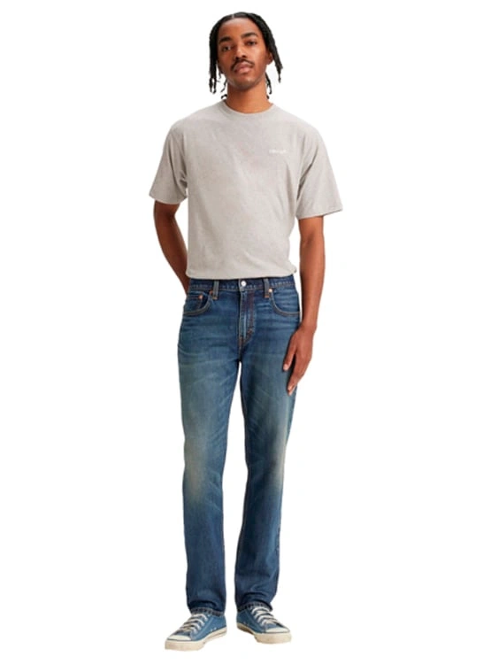 JEAN TAPEDER HOMBRE LEVI'S AZUL OSCURO ALGODÓN 502 TAPER - 4