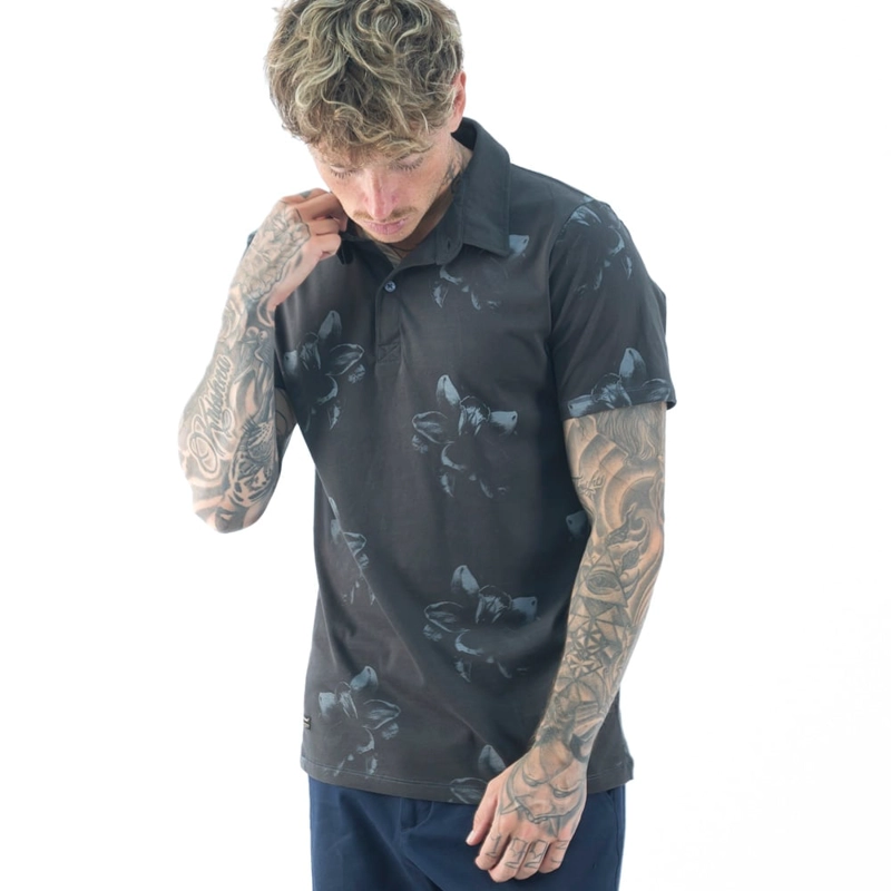 POLO MANGA CORTA ALGODÓN HOMBRE BLACKOUT GARDEN - 2