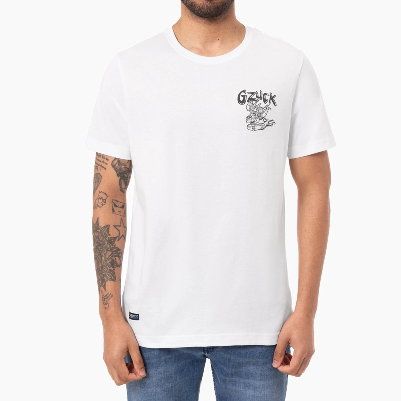 POLO MANGA CORTA ALGODÓN HOMBRE GZUCK BLANCO CANOZ - 1