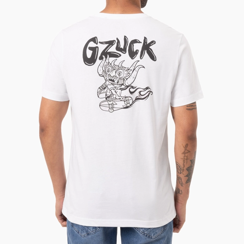 POLO MANGA CORTA ALGODÓN HOMBRE GZUCK BLANCO CANOZ - 3
