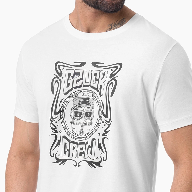 POLO MANGA CORTA ALGODÓN HOMBRE GZUCK BLANCO MEQYJ - 4