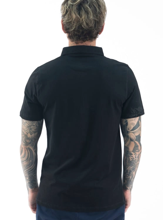 POLO MANGA CORTA ALGODÓN HOMBRE BLACKOUT SKULL H24-25  - 2