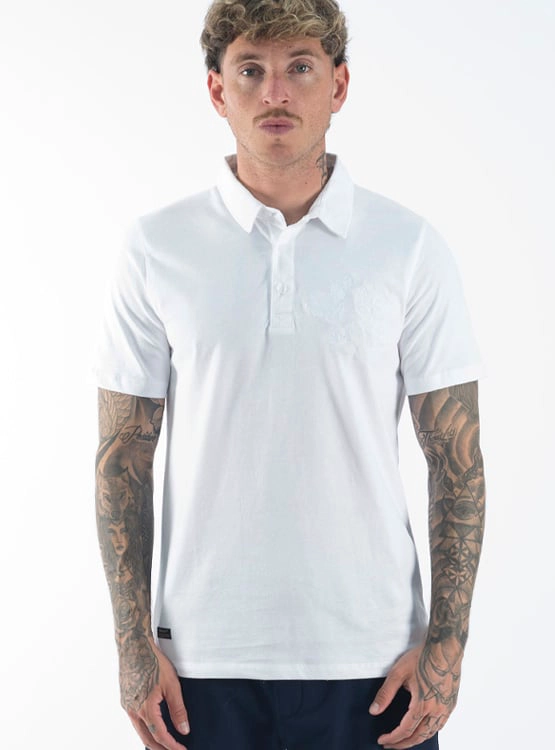 POLO MANGA CORTA ALGODÓN HOMBRE BLACKOUT SKULL H24-25  - 1