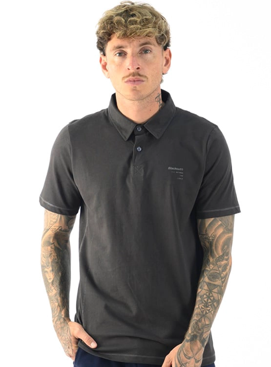 POLO MANGA CORTA ALGODÓN HOMBRE BLACKOUT DINAMO H24-25  - 1