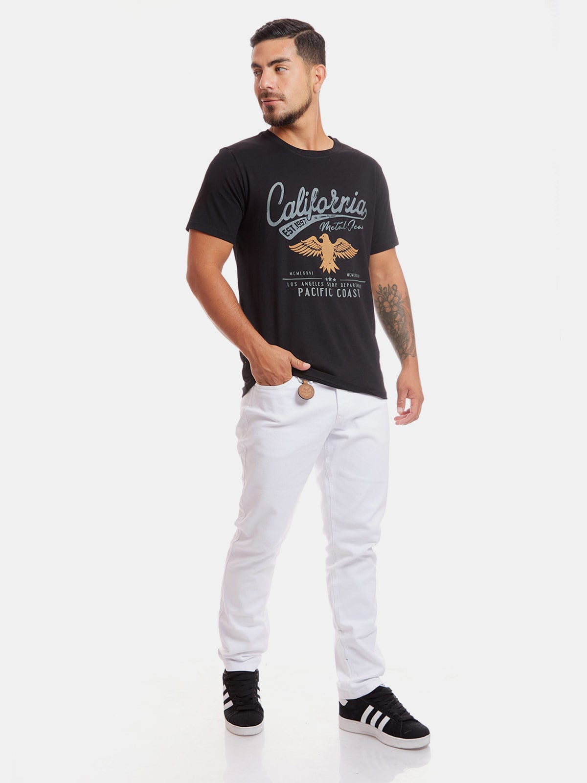 JEAN SLIM FIT HOMBRE METAL JEANS STRAIGHT LUCATONE - 4
