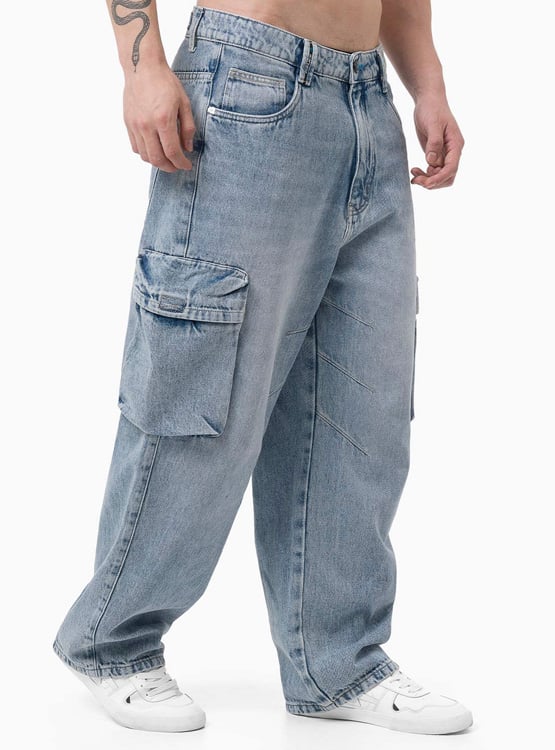 JEANS ALGODÓN SUELTO LOOSE HOMBRE GZUCK SKLATX - 4