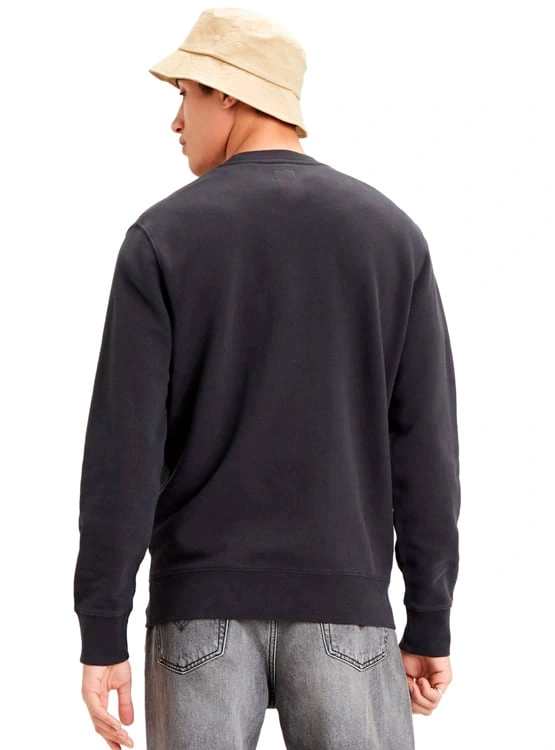 POLERA ALGODÓN HOMBRE LEVI'S NEGRO NEW ORIGINAL CREW - 2