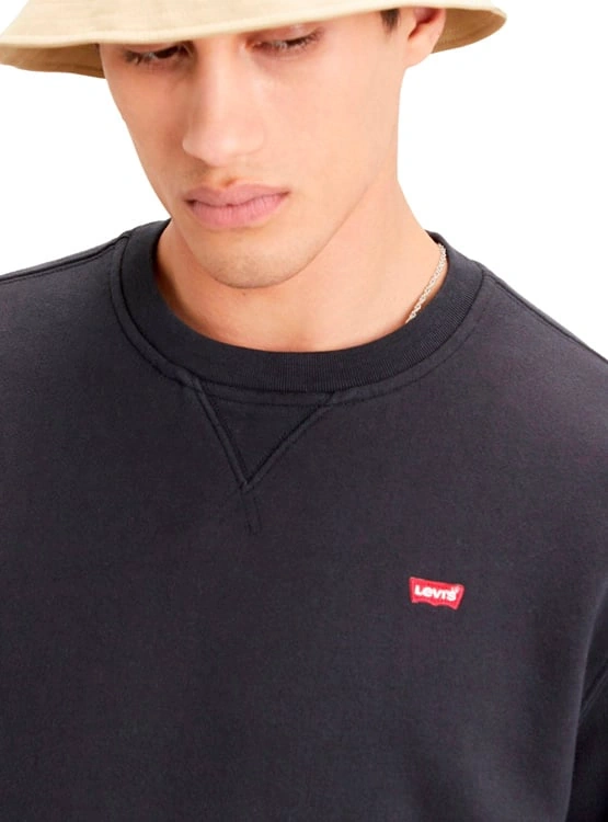 POLERA ALGODÓN HOMBRE LEVI'S NEGRO NEW ORIGINAL CREW - 3