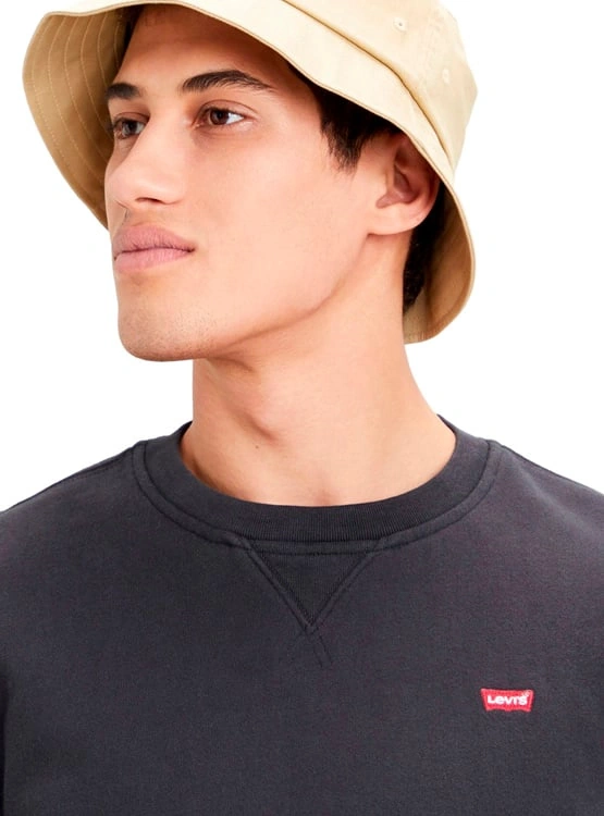 POLERA ALGODÓN HOMBRE LEVI'S NEGRO NEW ORIGINAL CREW - 4