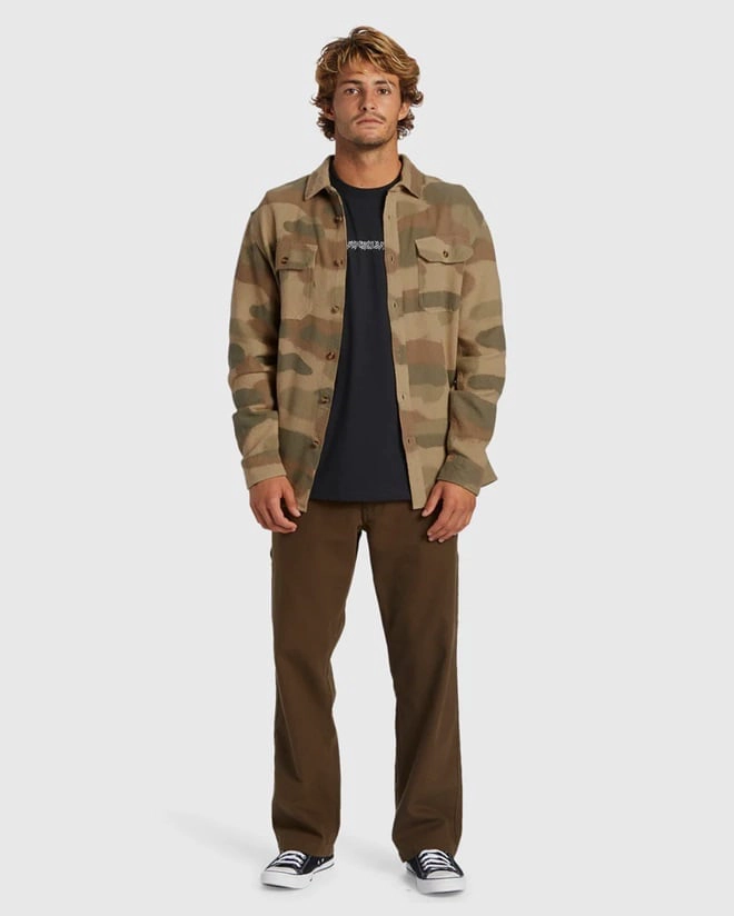 CAMISA MANGA LARGA ALGODÓN HOMBRE QUIKSILVER MULTICOLOR VENTURE OVERSHIRT MIX - 5