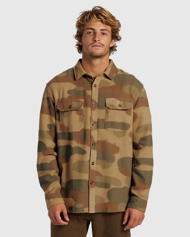 CAMISA MANGA LARGA ALGODÓN HOMBRE QUIKSILVER MULTICOLOR VENTURE OVERSHIRT MIX - 1