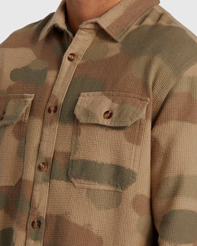 CAMISA MANGA LARGA ALGODÓN HOMBRE QUIKSILVER MULTICOLOR VENTURE OVERSHIRT MIX - 4
