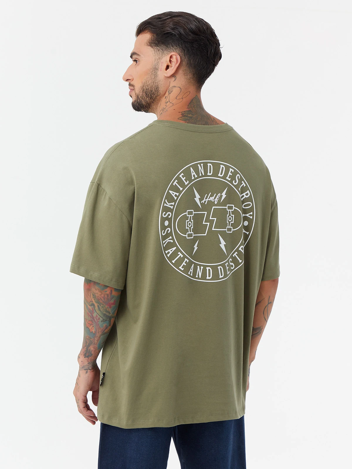 POLO HOMBRE HALF VERDE DESTROY - 2