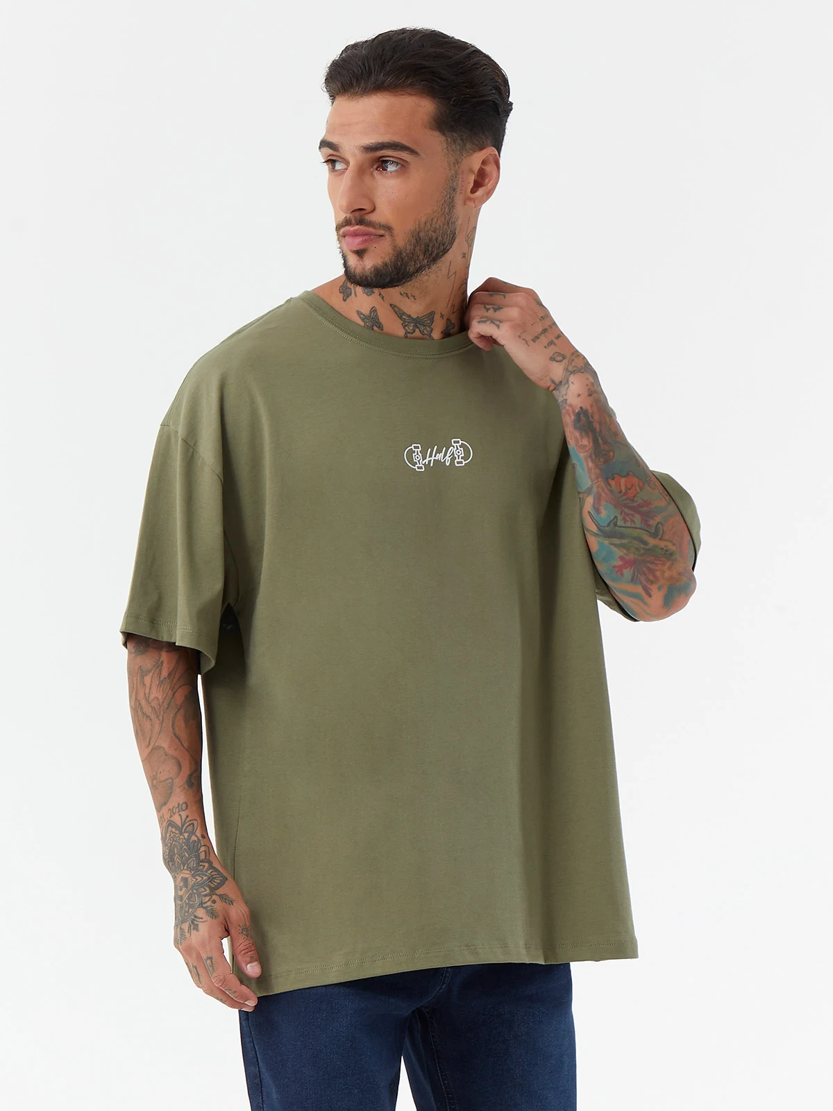 POLO HOMBRE HALF VERDE DESTROY - 3