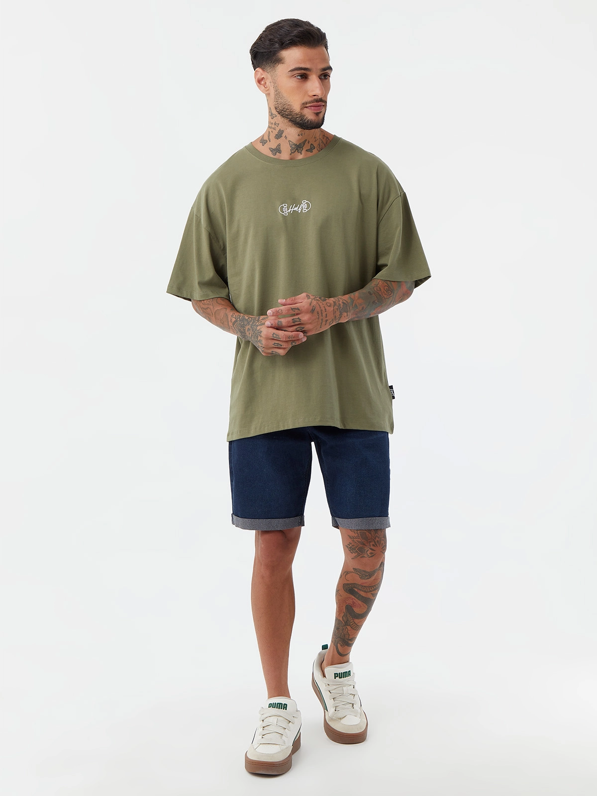 POLO HOMBRE HALF VERDE DESTROY - 5
