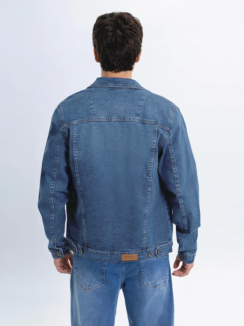 CASACA ALGODÓN HOMBRE KANSAS CELESTE K20501A BÁSICA - 2