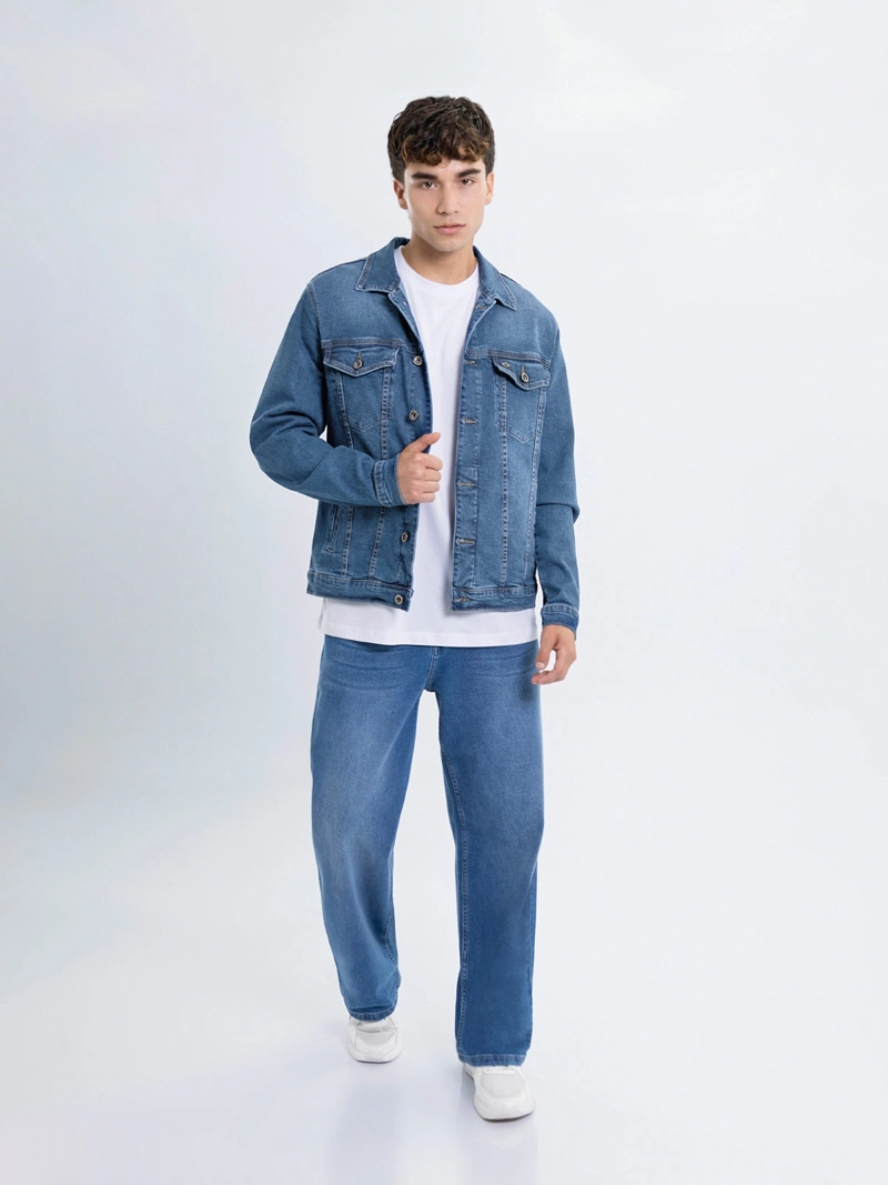 CASACA ALGODÓN HOMBRE KANSAS CELESTE K20501A BÁSICA - 4
