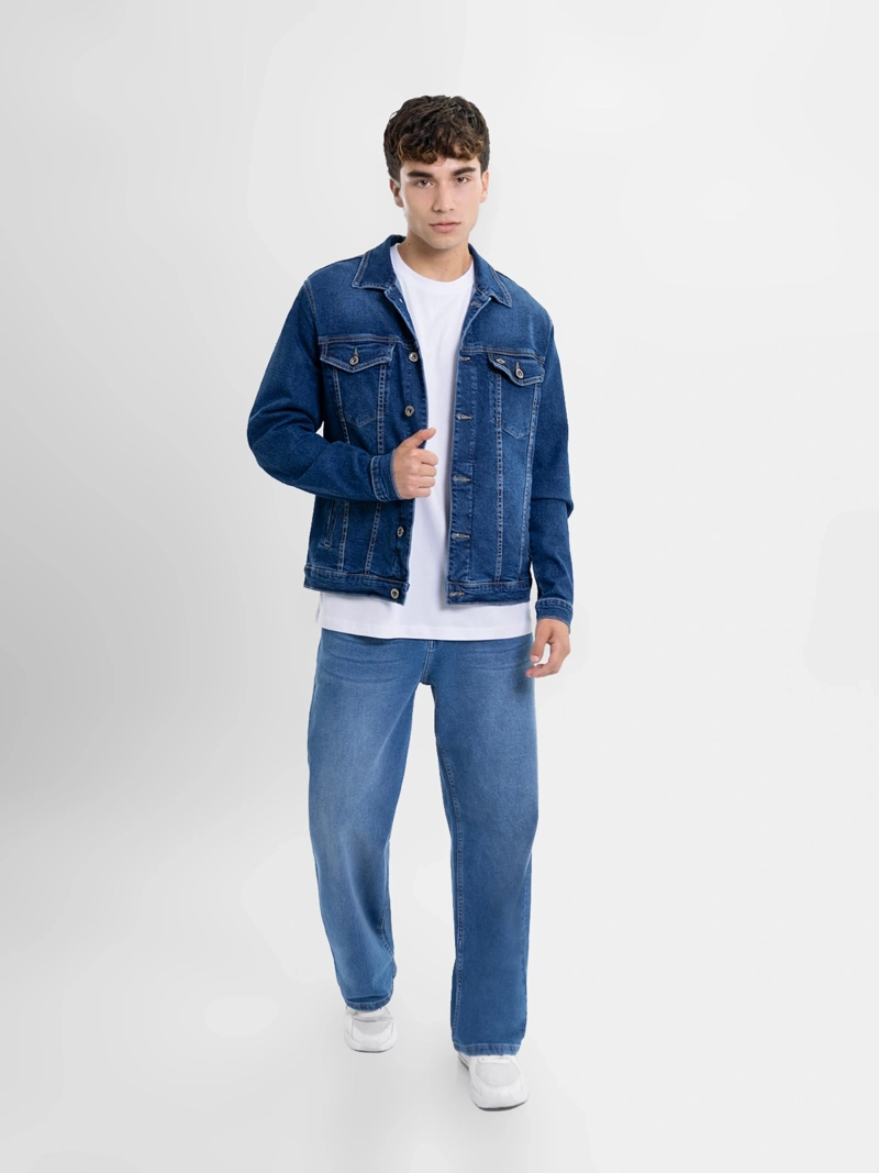 CASACA ALGODÓN HOMBRE KANSAS AZUL BÁSICA - 4