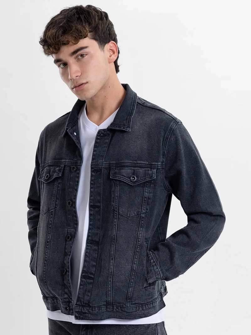 CASACA ALGODÓN HOMBRE KANSAS CARBÓN K20501C BÁSICA - 3