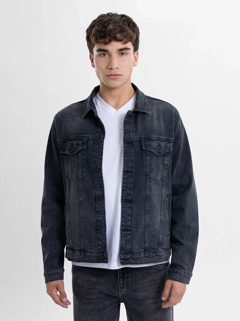 CASACA ALGODÓN HOMBRE KANSAS CARBÓN K20501C BÁSICA - 1