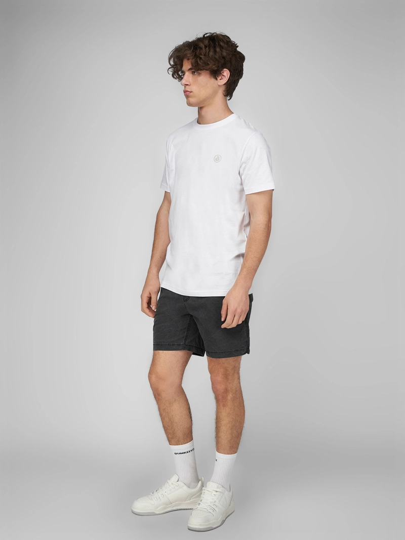 POLO MANGA CORTA ALGODÓN HOMBRE DUNKELVOLK NEGRO 3D LOGO - 1