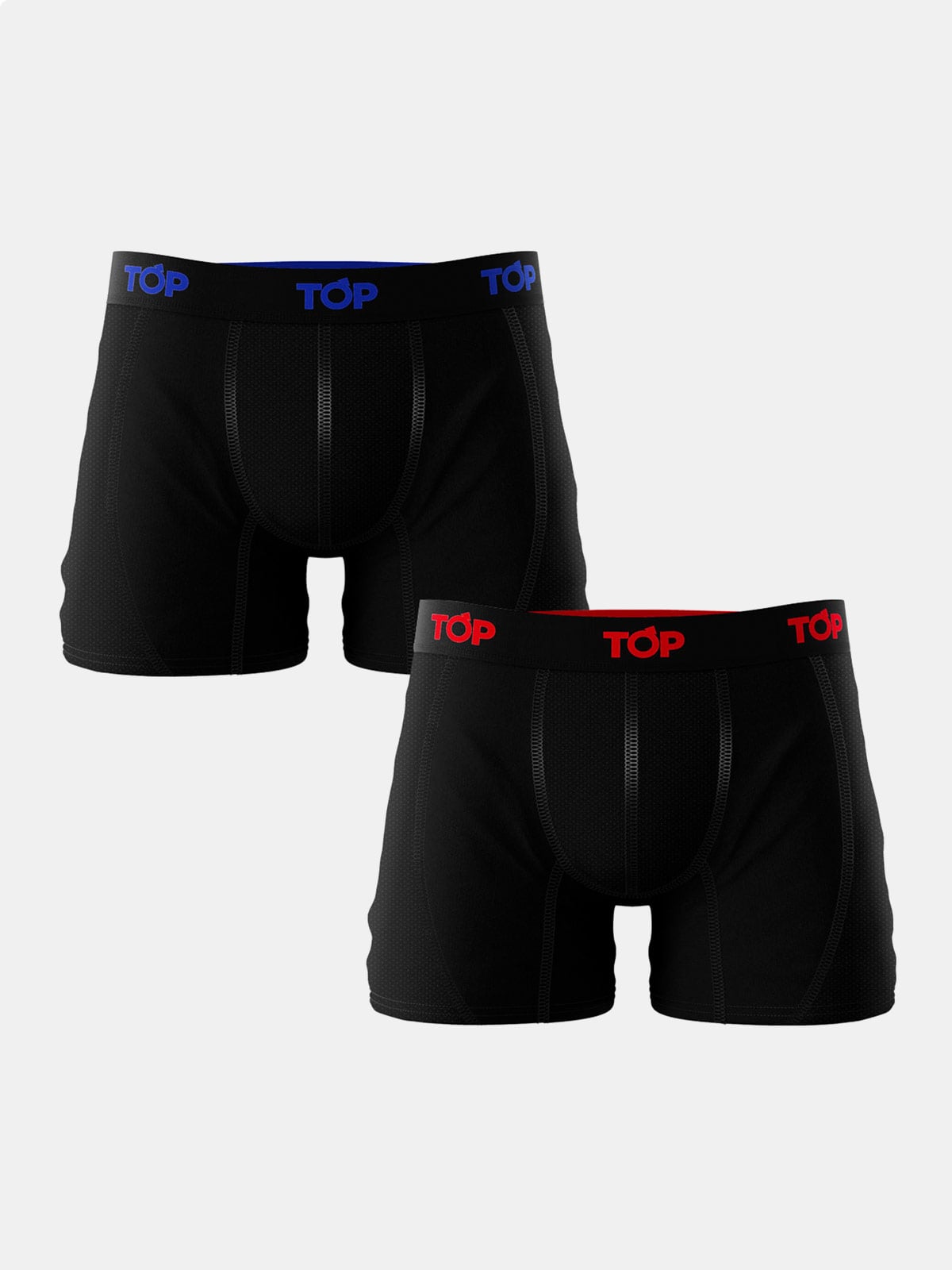 PACK X2 BOXER ALGODÓN HOMBRE TOP NEGRO - 1