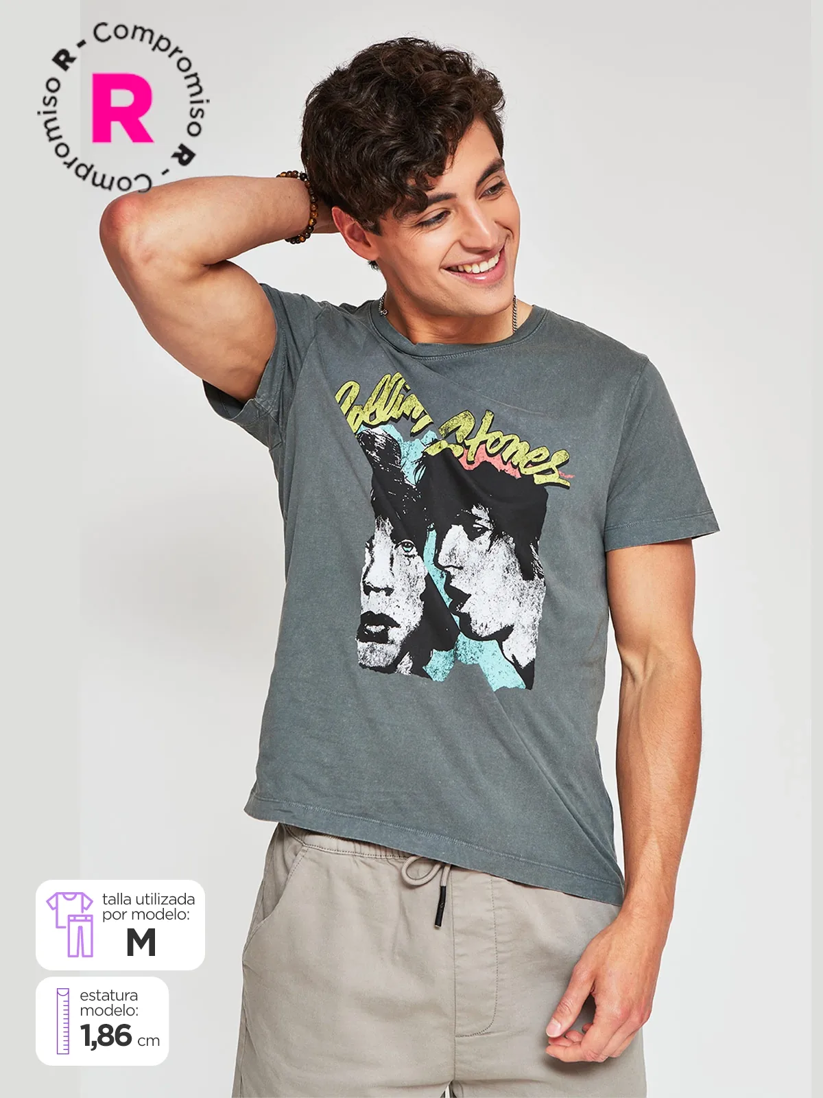 POLO MANGA CORTA HOMBRE BARBADOS ROCK ROLLING STONES - 1