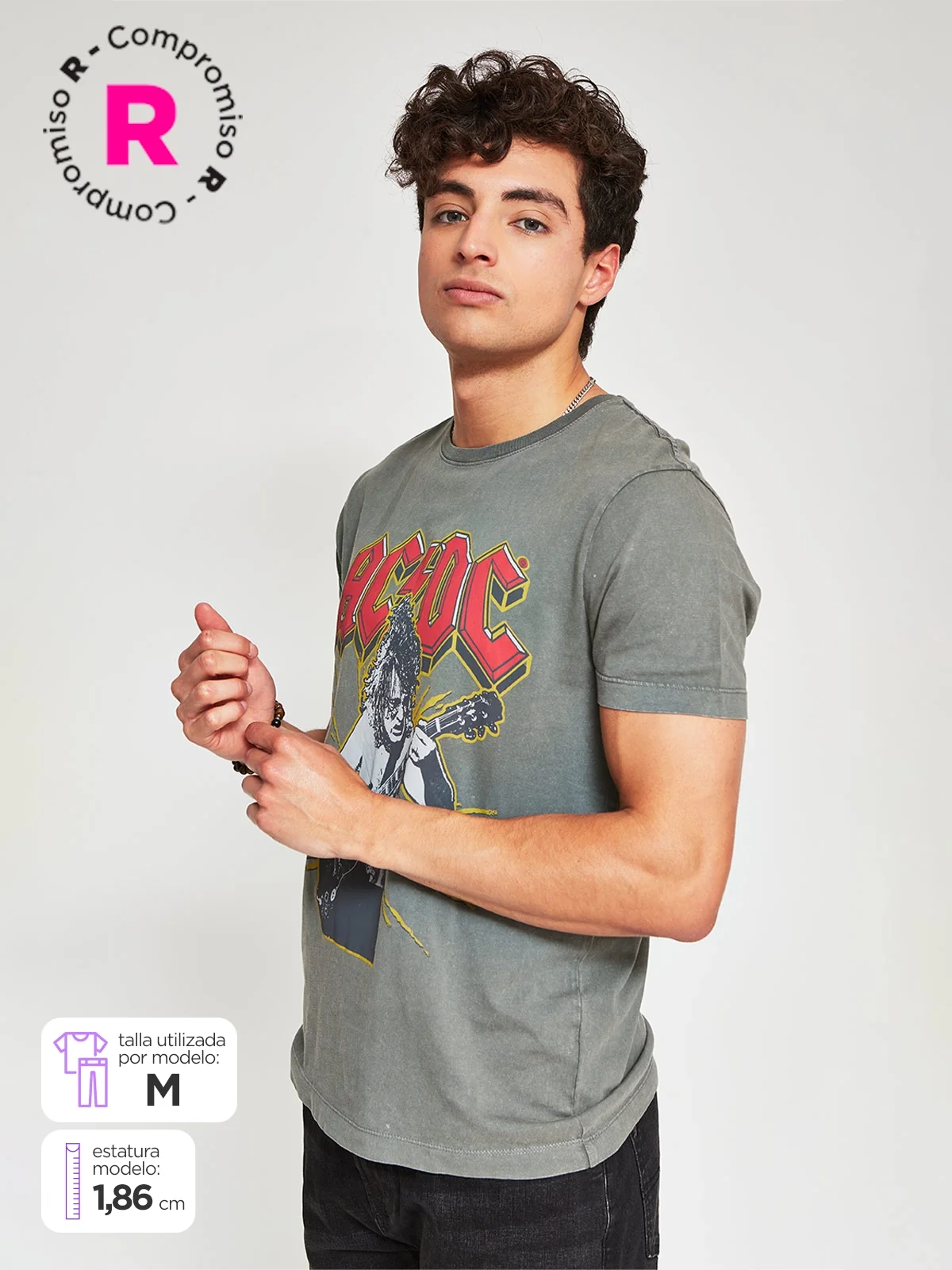 POLO MANGA CORTA HOMBRE BARBADOS ROCK ACDC - 1