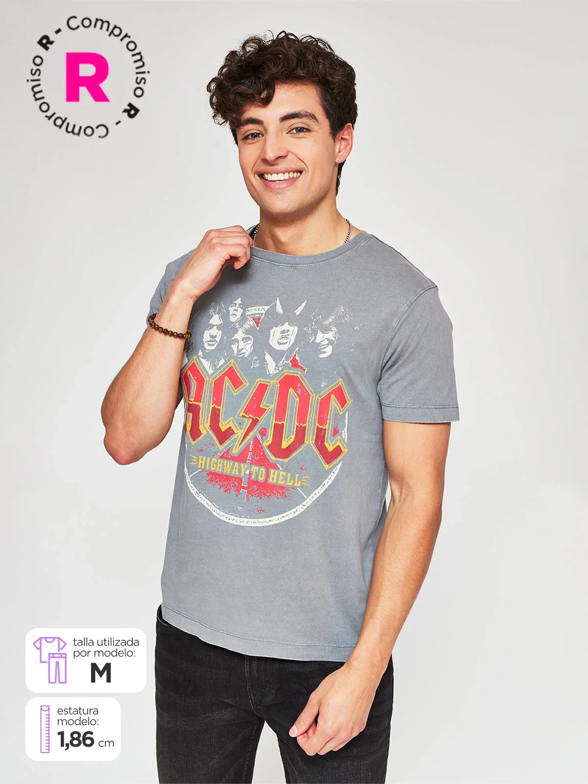 POLO MANGA CORTA HOMBRE BARBADOS ROCK ACDC - 1