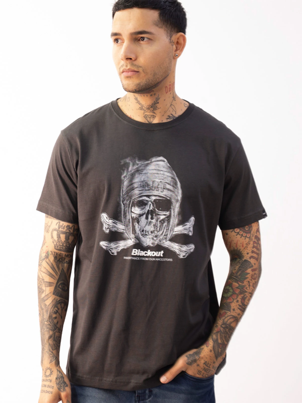 POLO MANGA CORTA ALGODÓN HOMBRE BLACKOUT BASICO 005 H25 - 1