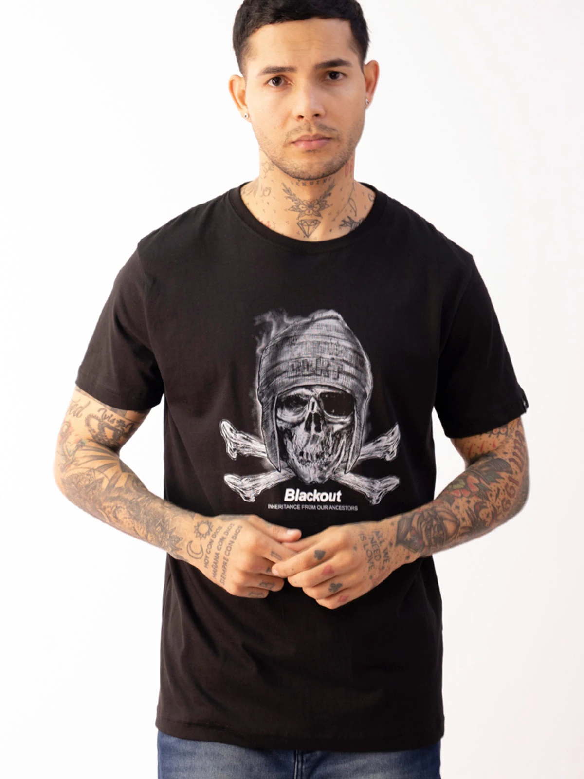 POLO MANGA CORTA ALGODÓN HOMBRE BLACKOUT BASICO 005 H25 - 1