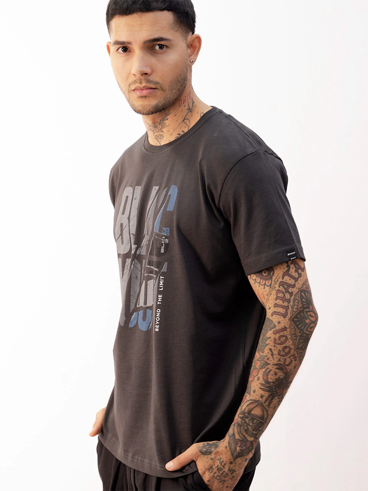 POLO MANGA CORTA ALGODÓN HOMBRE BLACKOUT BASICO 009 H25 - 1