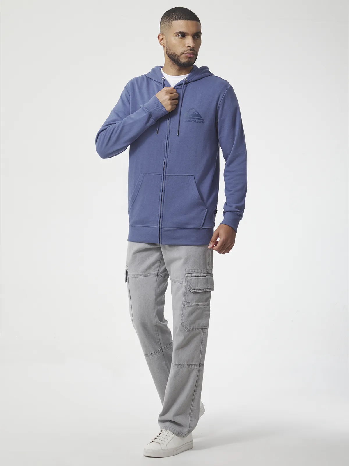 POLERA MANGA LARGA HOMBRE QUIKSILVER EVERY DAY ZIP HOODIE - 5