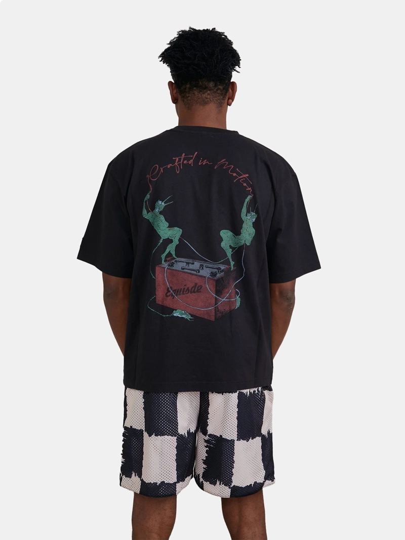 POLO MANGA CORTA ALGODÓN HOMBRE EQUISDE NEGRO DEVIL TEE - 2
