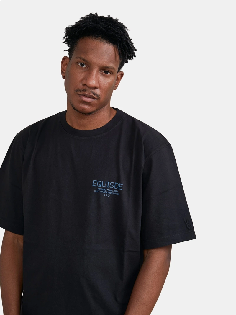 POLO MANGA CORTA ALGODÓN HOMBRE EQUISDE NEGRO CMPTR TEE - 3