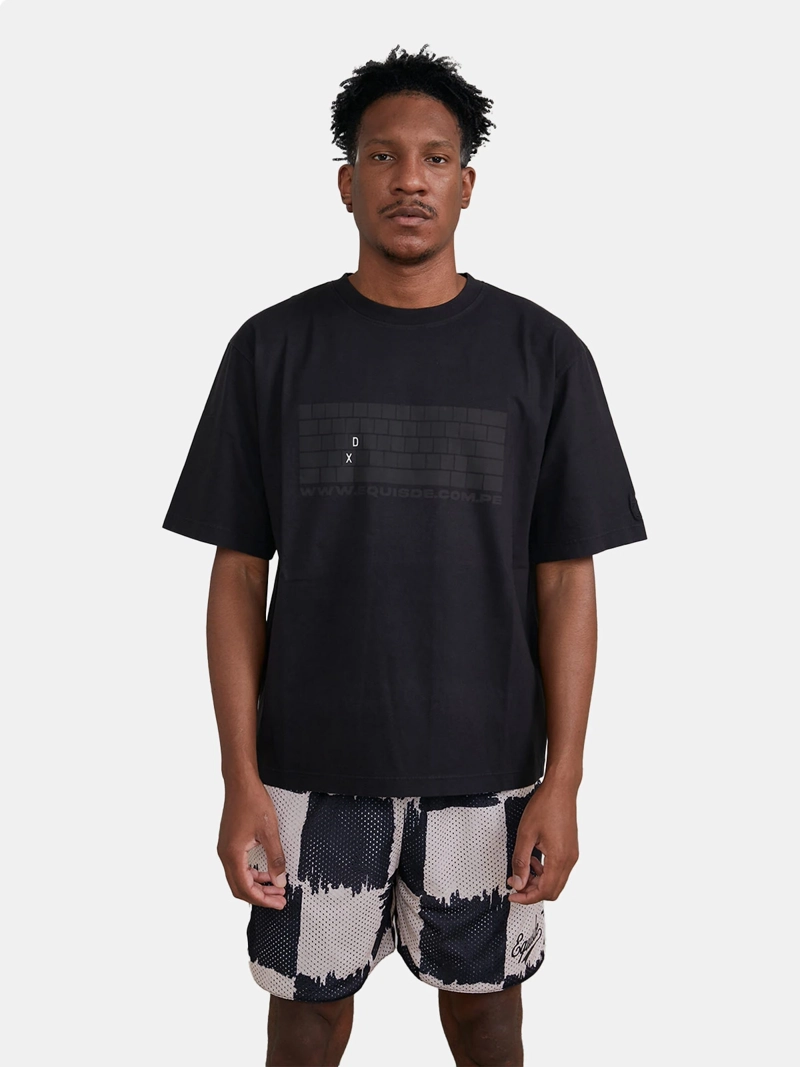 POLO MANGA CORTA ALGODÓN HOMBRE EQUISDE NEGRO TCLD TEE - 1