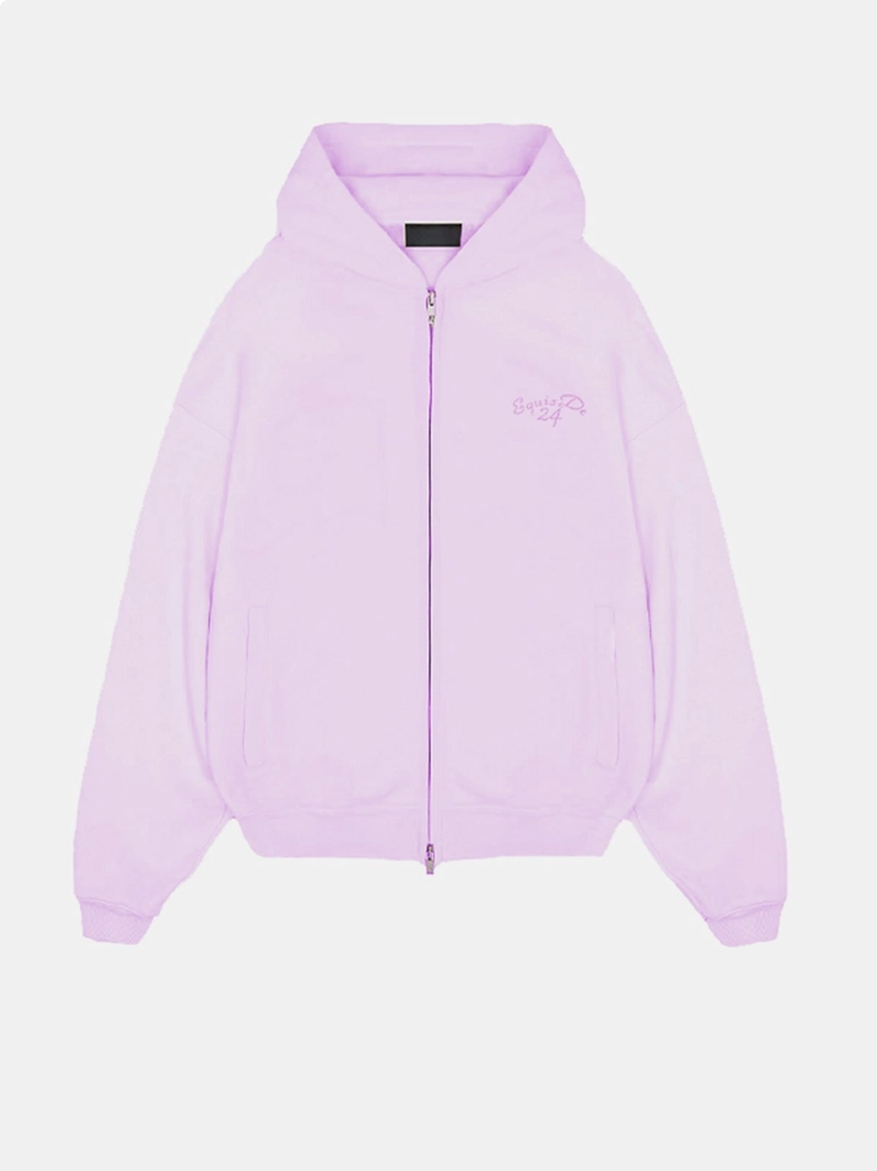 POLERA ALGODÓN HOMBRE EQUISDE LILA ZIP HOODIE 24 FRE - 1