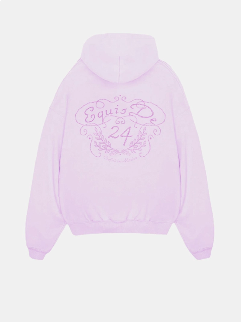 POLERA ALGODÓN HOMBRE EQUISDE LILA ZIP HOODIE 24 FRE - 2