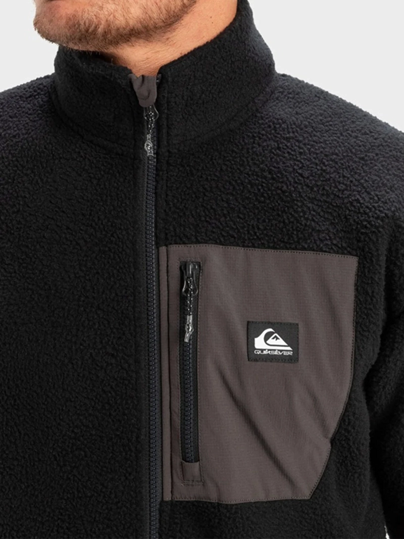 POLERA HOMBRE QUIKSILVER NEGRO CLEAN COAST FZ - 3