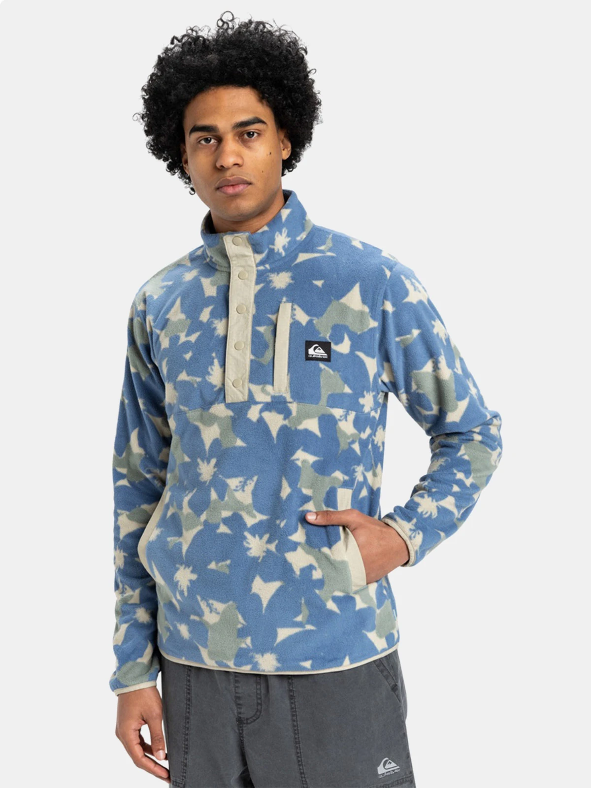 POLERA MANGA LARGA HOMBRE QUIKSILVER NO DESTINATION 2 HALF SNAP 2.0 - 1