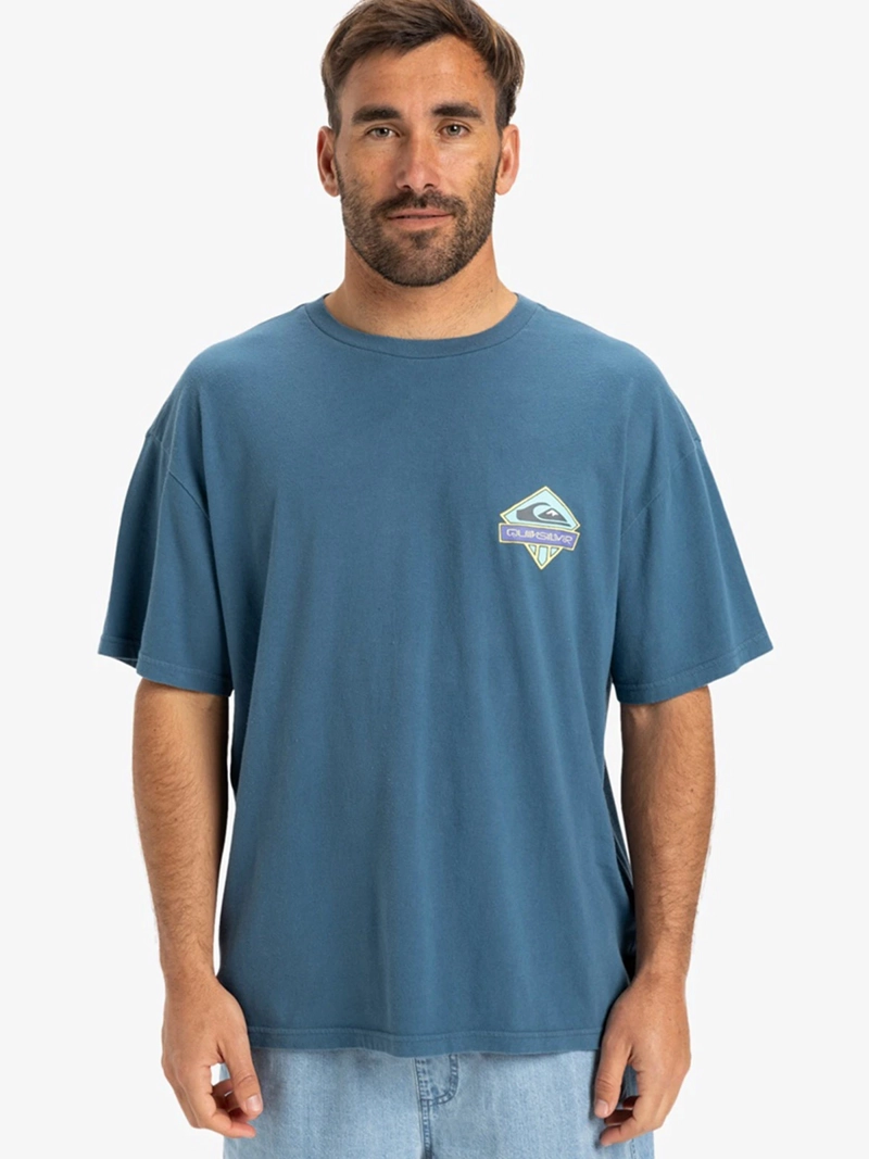 POLO MANGA CORTA ALGODÓN HOMBRE QUIKSILVER AZUL GH QS CRYSTAL JET SS - 1