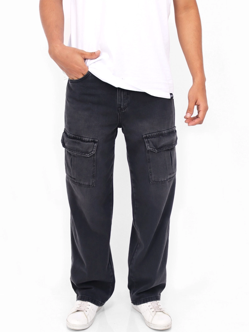 JEANS ALGODÓN CARGO BAGGY HOMBRE KAYRA MAN - 1