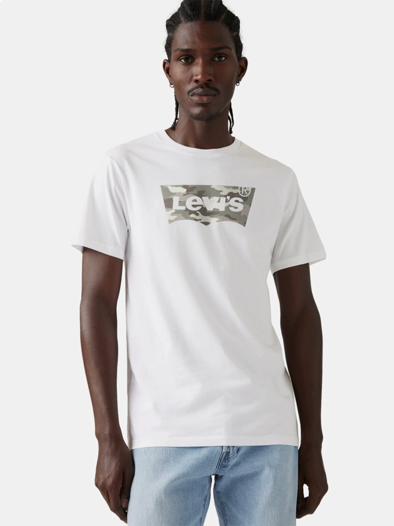 POLO MANGA CORTA ALGODÓN HOMBRE LEVI'S BLANCO GRAPHIC CREWNECK TEE - 1