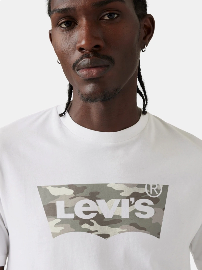 POLO MANGA CORTA ALGODÓN HOMBRE LEVI'S BLANCO GRAPHIC CREWNECK TEE - 3