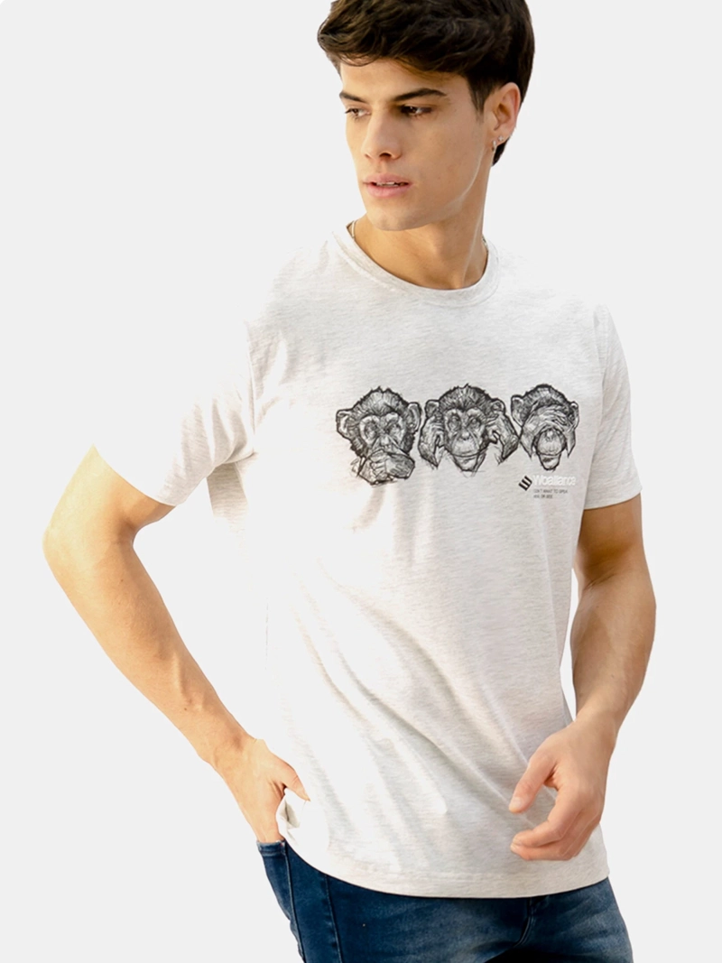 POLO MANGA CORTA ALGODÓN HOMBRE WOALLANCE MELANGE CLASICO 021 H25 - 3