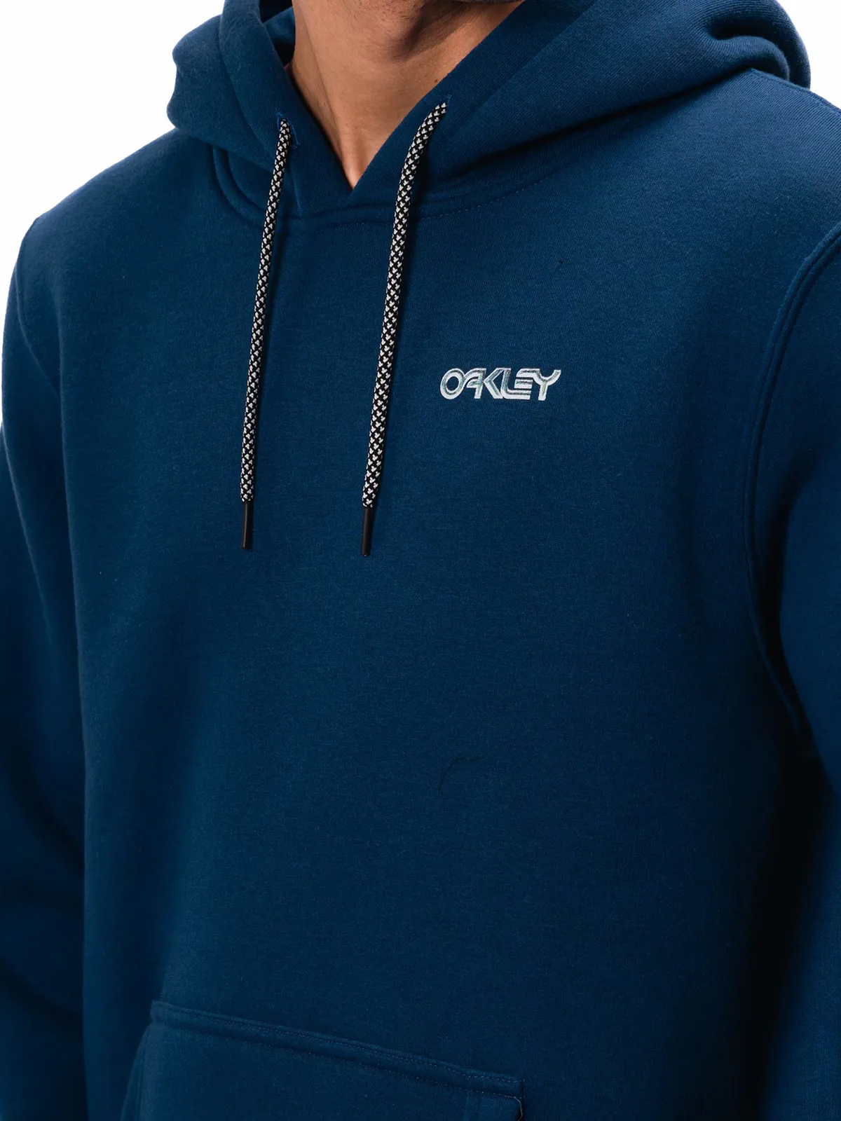 POLERA HOMBRE OAKLEY AZUL B1B CHROMED HOODIE - 4